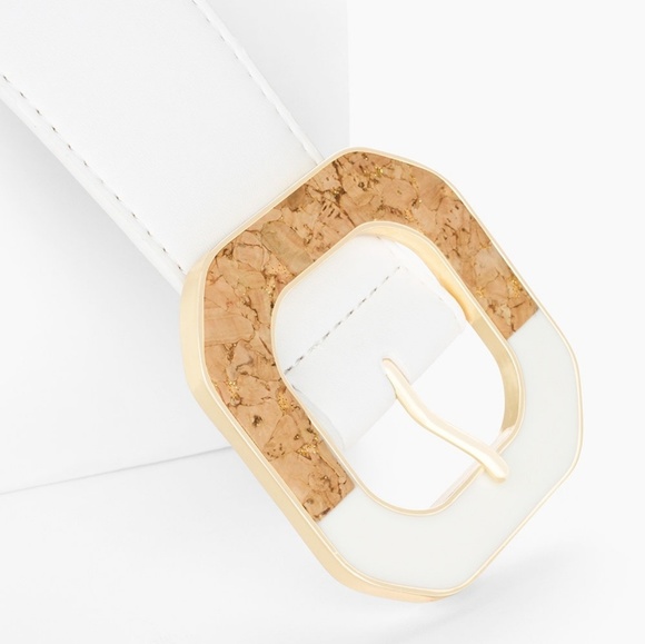 NWT ANGELINA CORK-BUCKLE BELT - Picture 3 of 4
